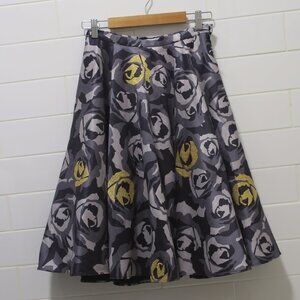 Rajesh Pratap Singh Indian designer embroider midi skirt floral circle S NWT